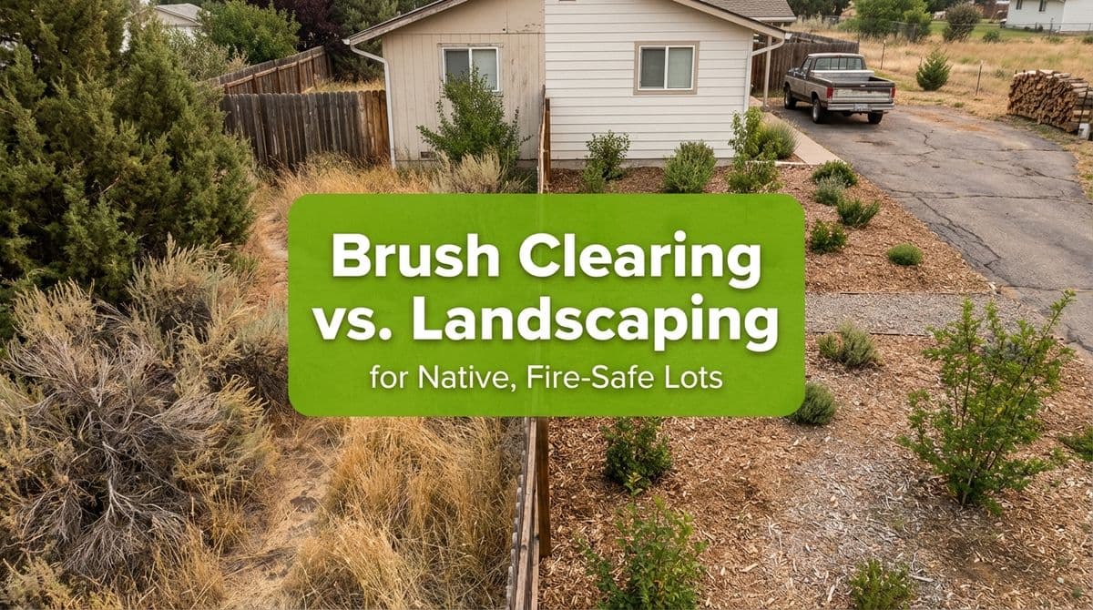 Brush Clearing vs. Landscaping for Native, Fire-Safe Lots image