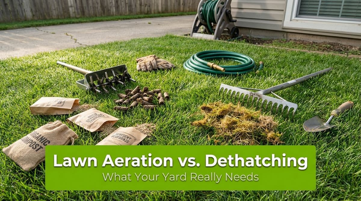 Lawn Aeration vs. Dethatching: What Your Yard Really Needs image